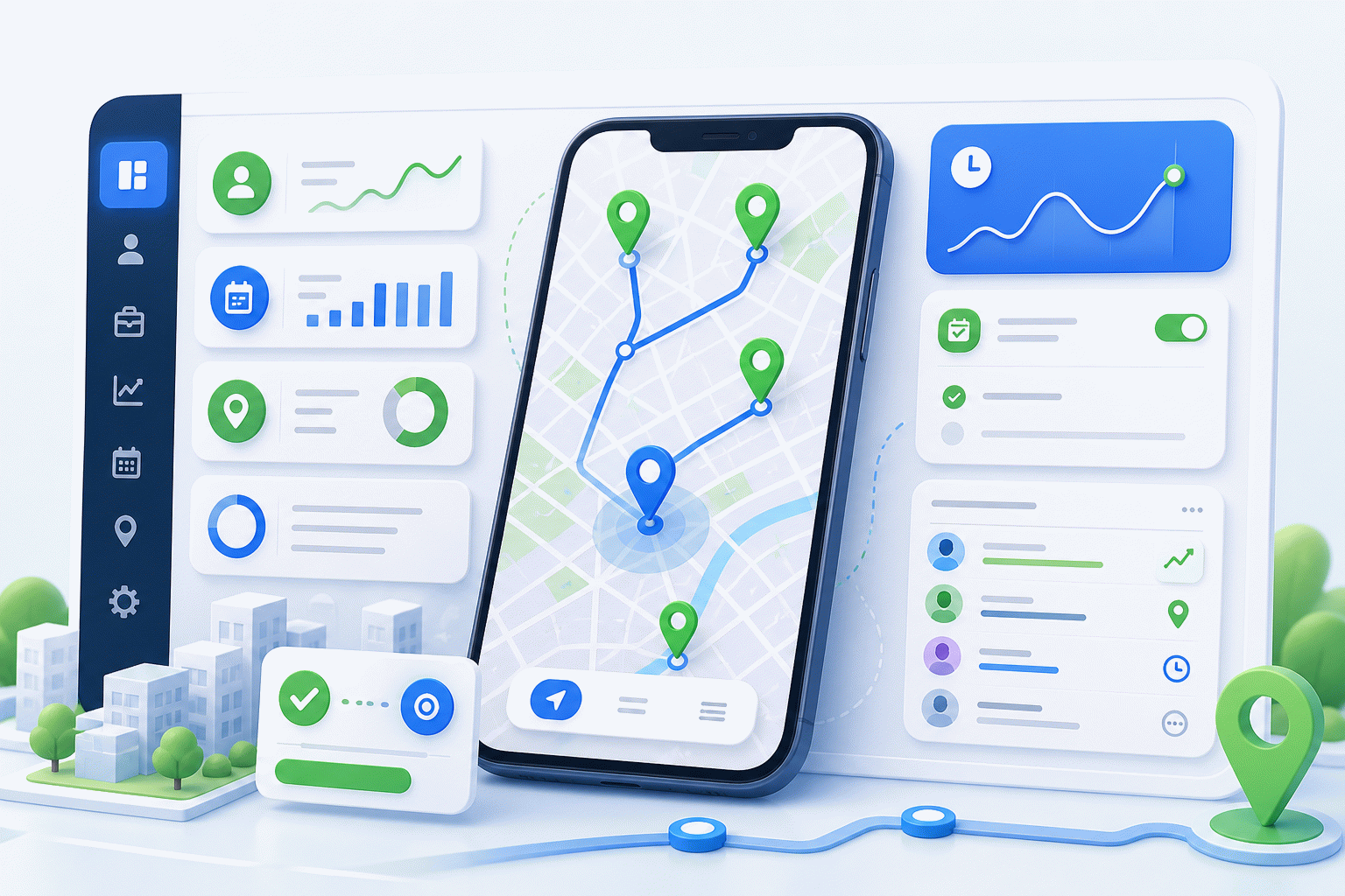 GPS Attendance & Field CRM preview