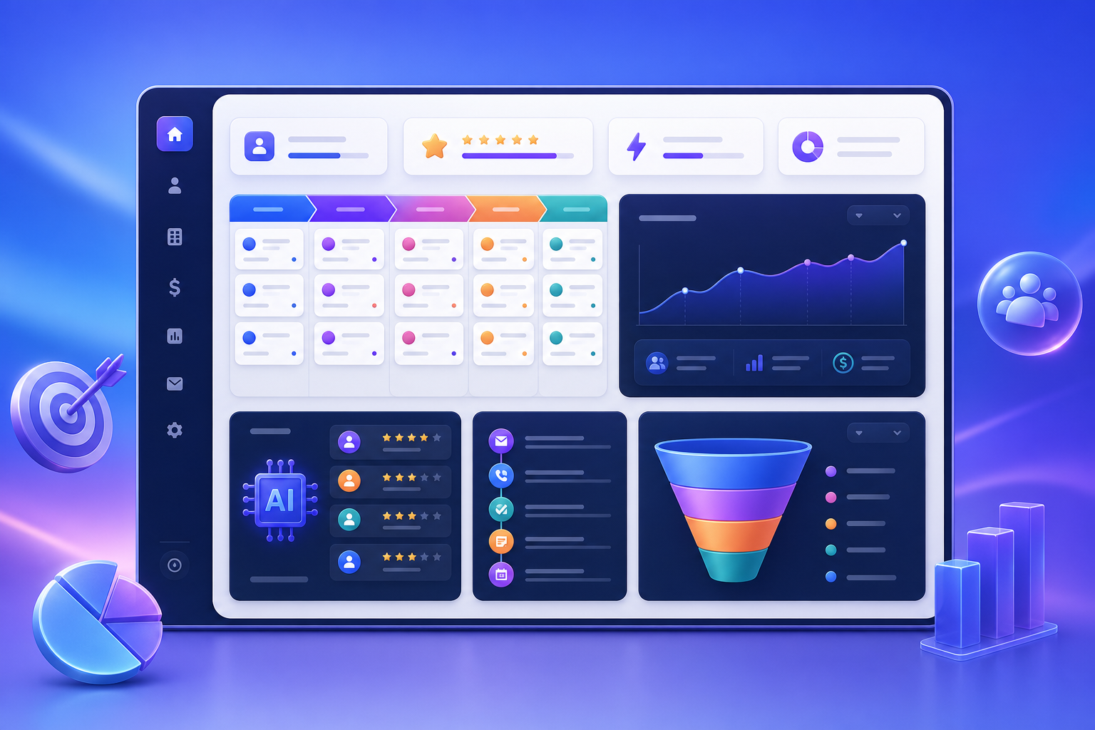 Marketing 360 solution illustration