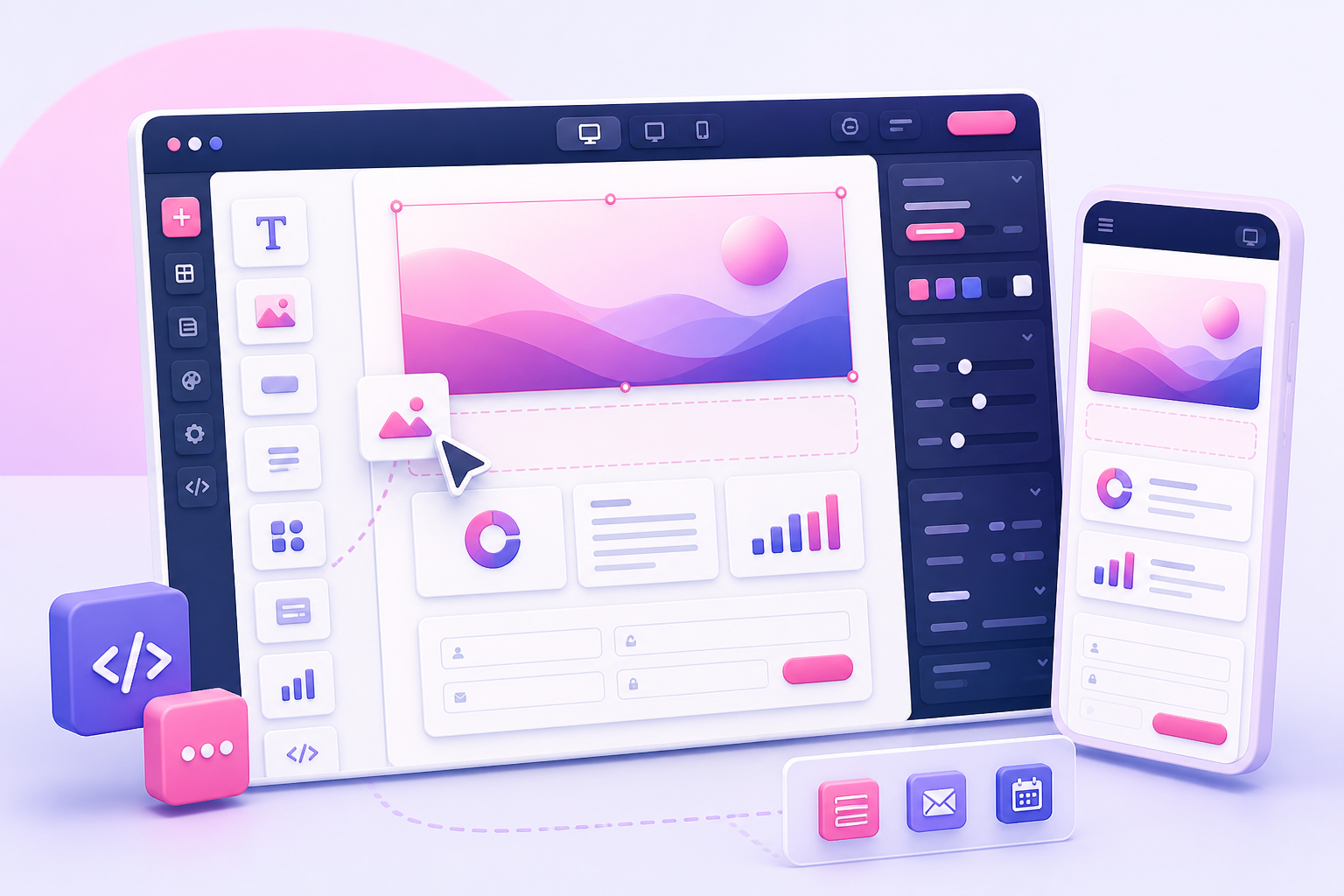 Web Builder solution illustration